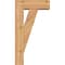 Ekena Millwork Traditional Block Smooth Bracket w/ Offset Brace, Western Red Cedar, 5 1/2"W x 14"D x 26"H BKT0604X14X26TRA05SWR - alternate 4
